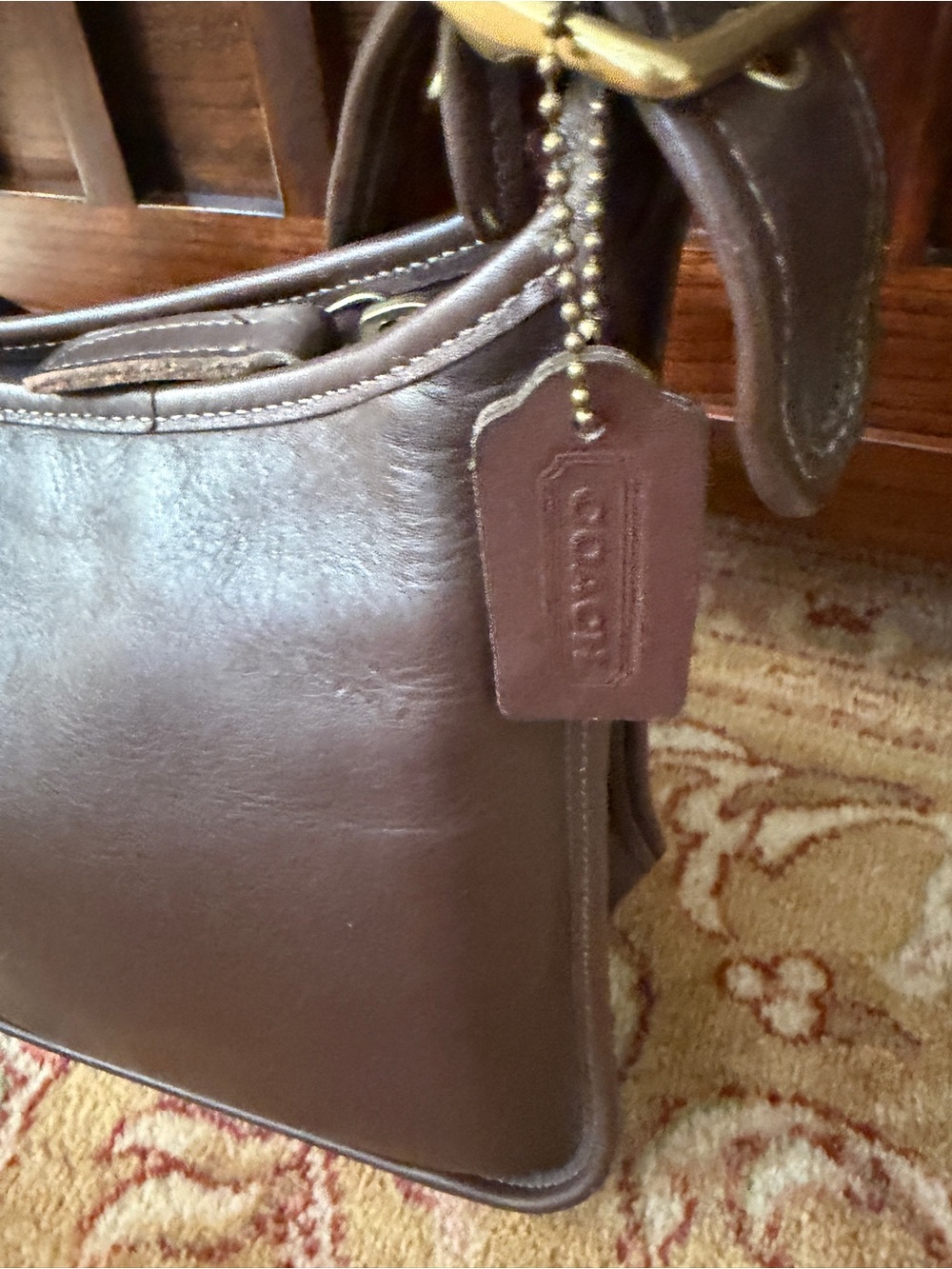 Vintage 1997 Coach Legacy Zip Bag 9966 with Coach Hang Tag!